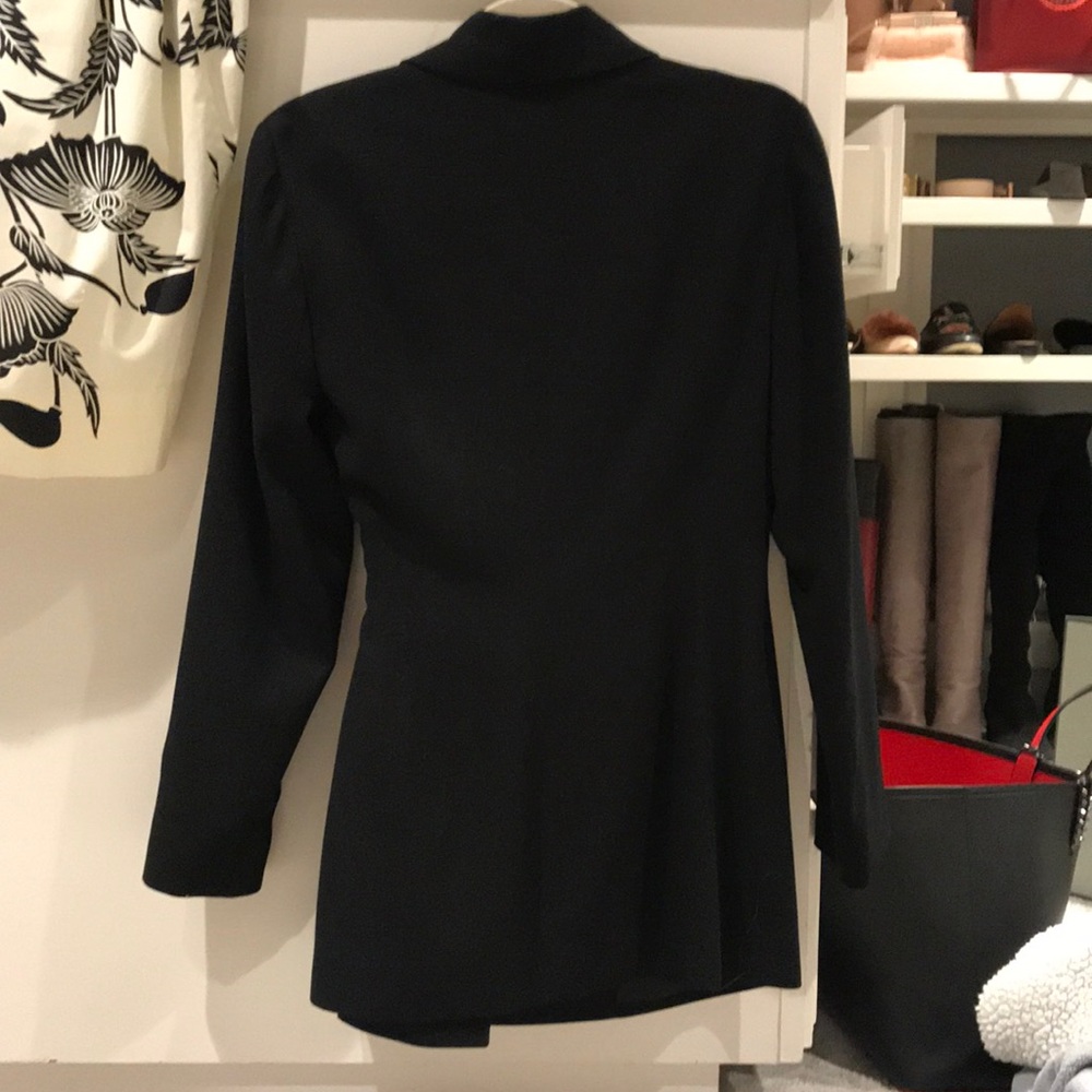Black, wrap/ tie, blazer - Picture 2 of 3